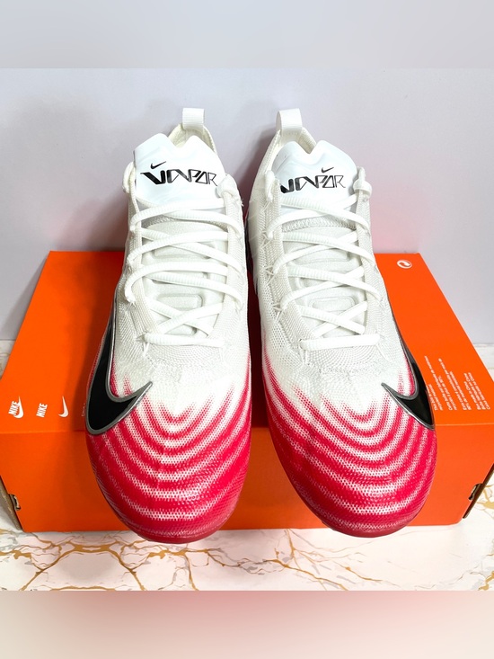 Nike Zoom Vapor Elite 1 Football Cleats Sizes 9 & 9.5 FB3288-102 White Red main image 2